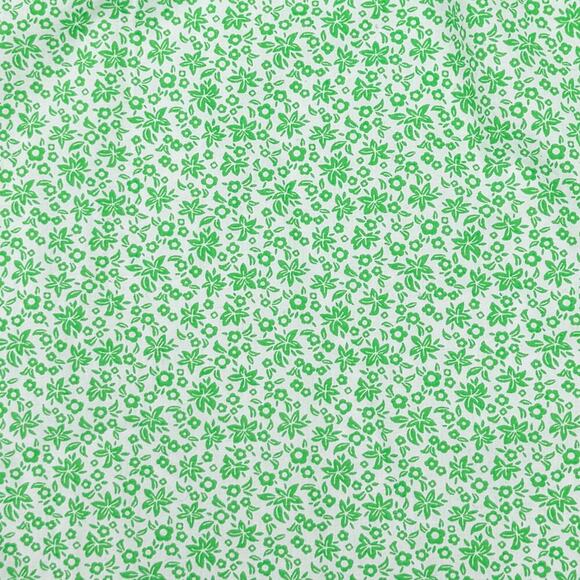 NWT J.CREW Puff-Sleeve Top Sz XXS Disty Floral Green - Picture 5 of 6